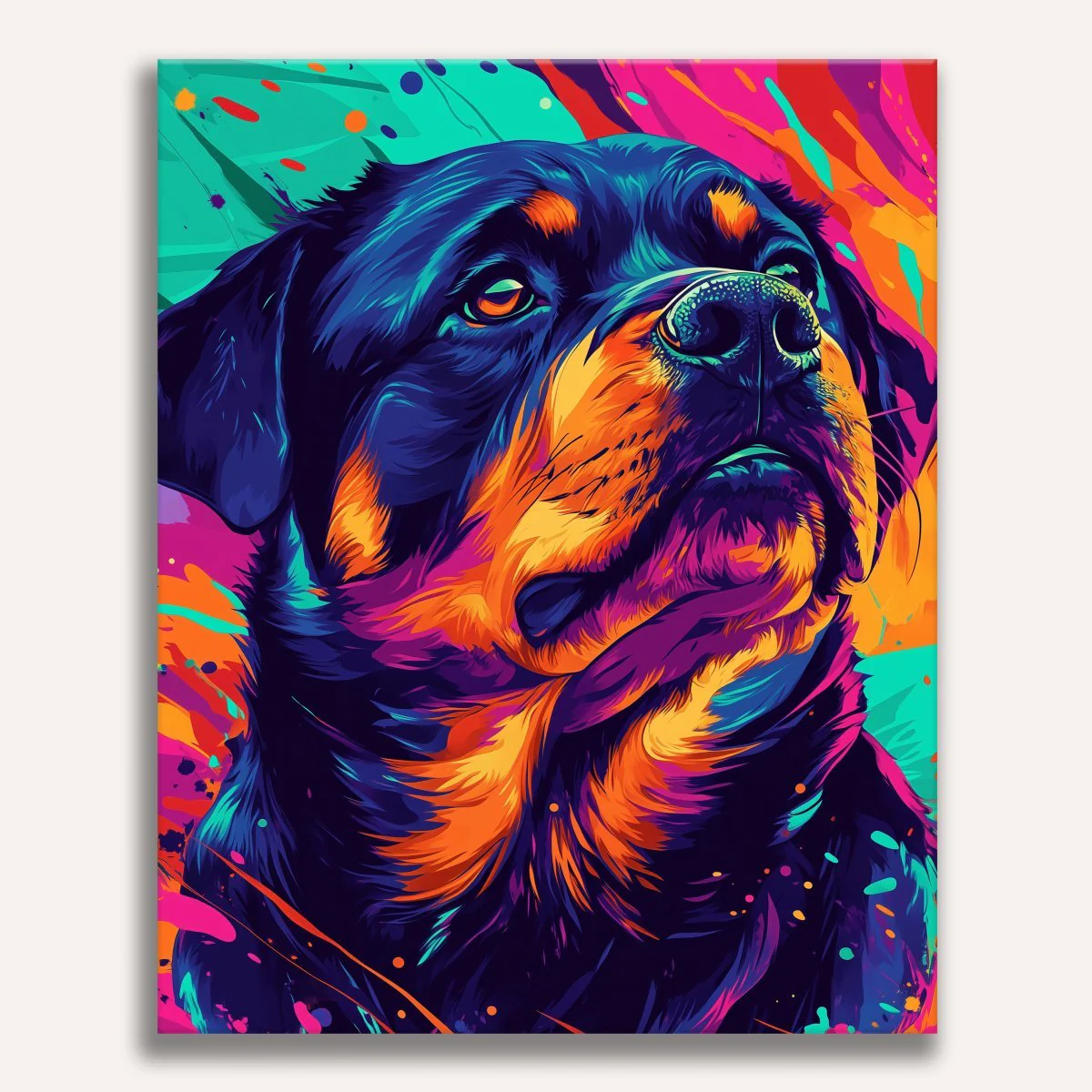 Color Explosion Rottie