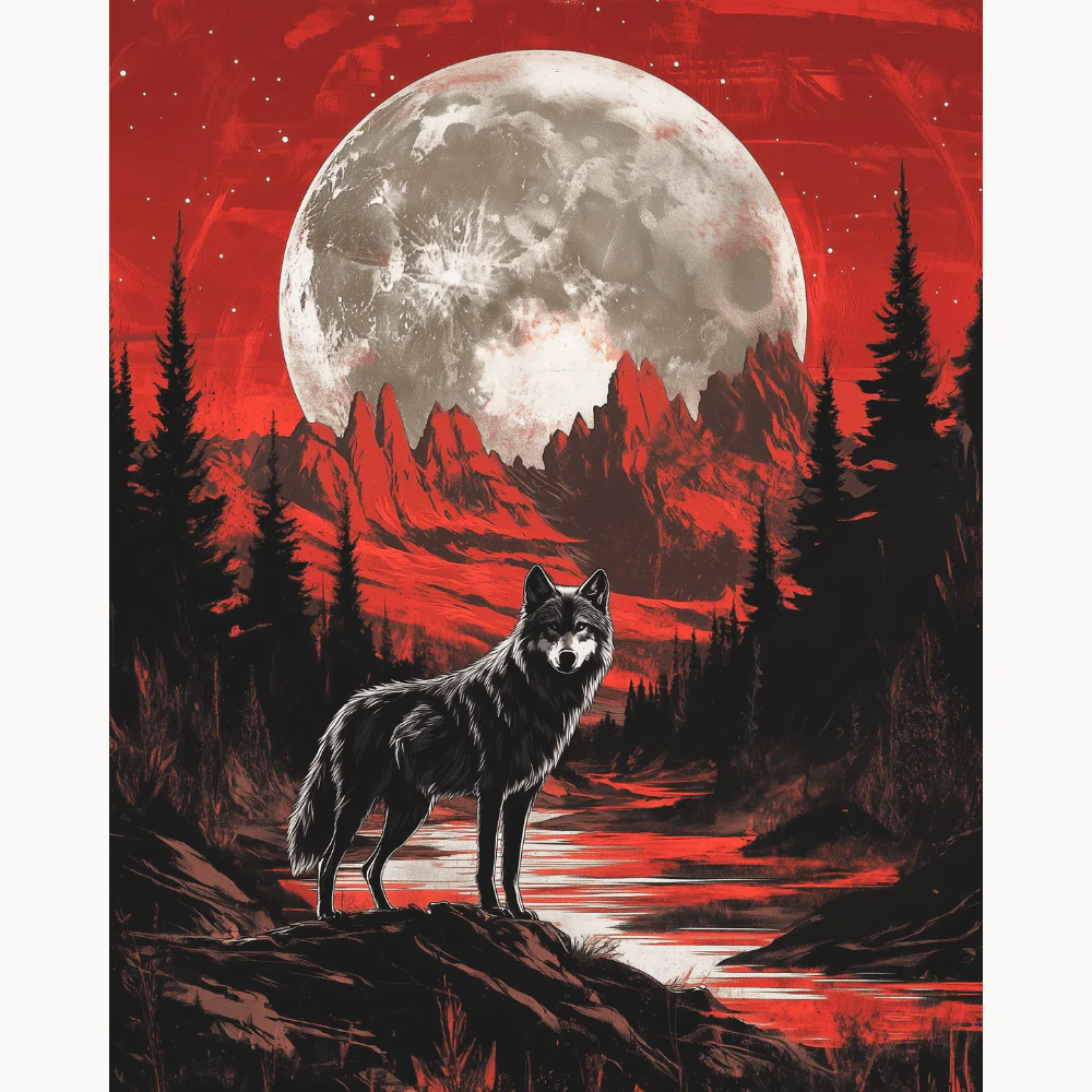 Crimson Sky Wolf - Image 2