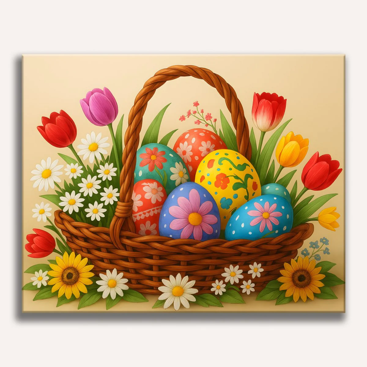 Floral Easter Basket
