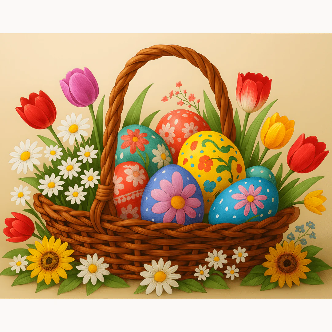 Floral Easter Basket - Image 2