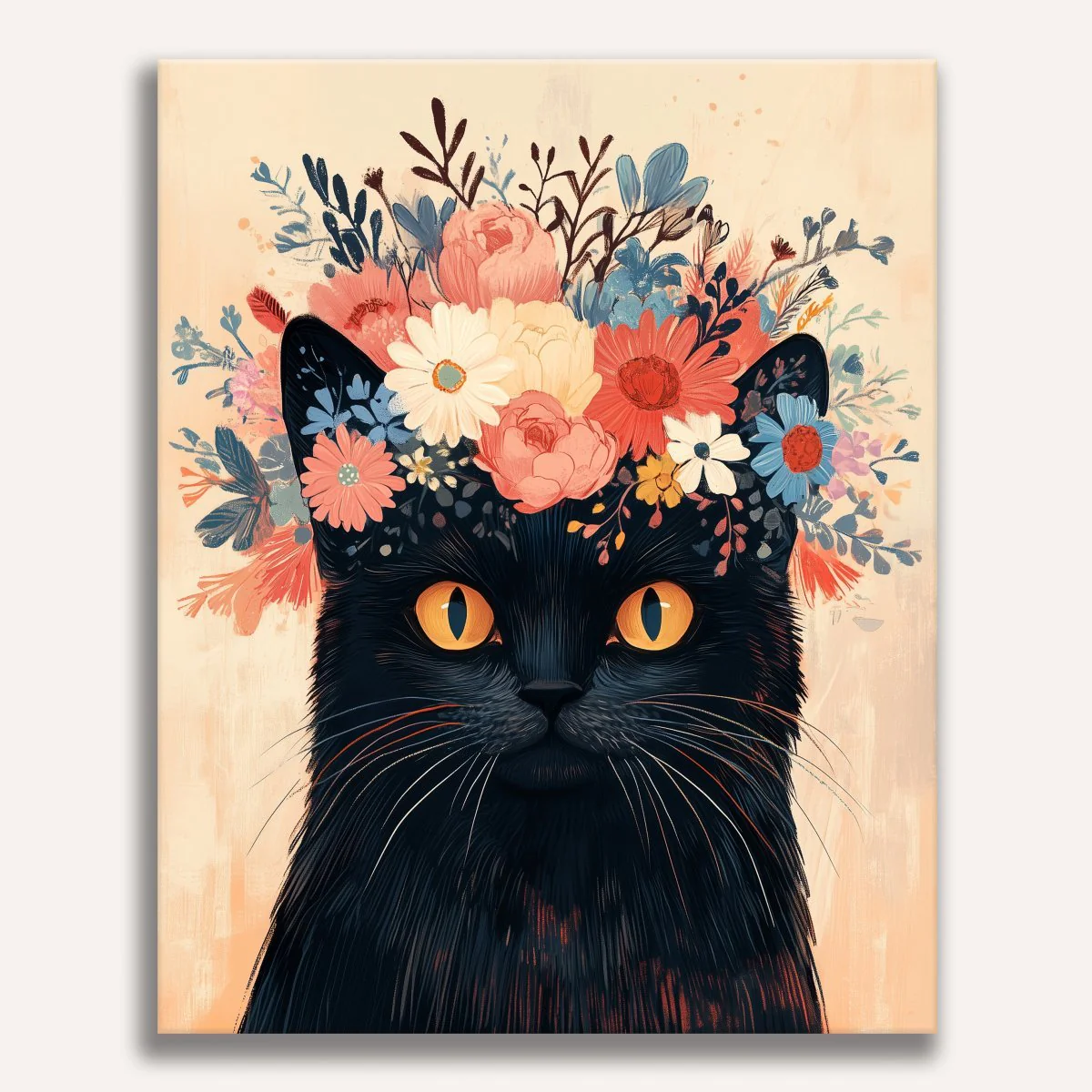 Flower Crowned Cat