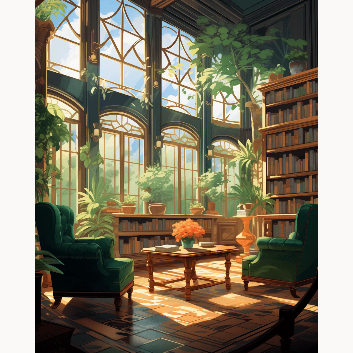 Lush Green Book Nook - Image 2