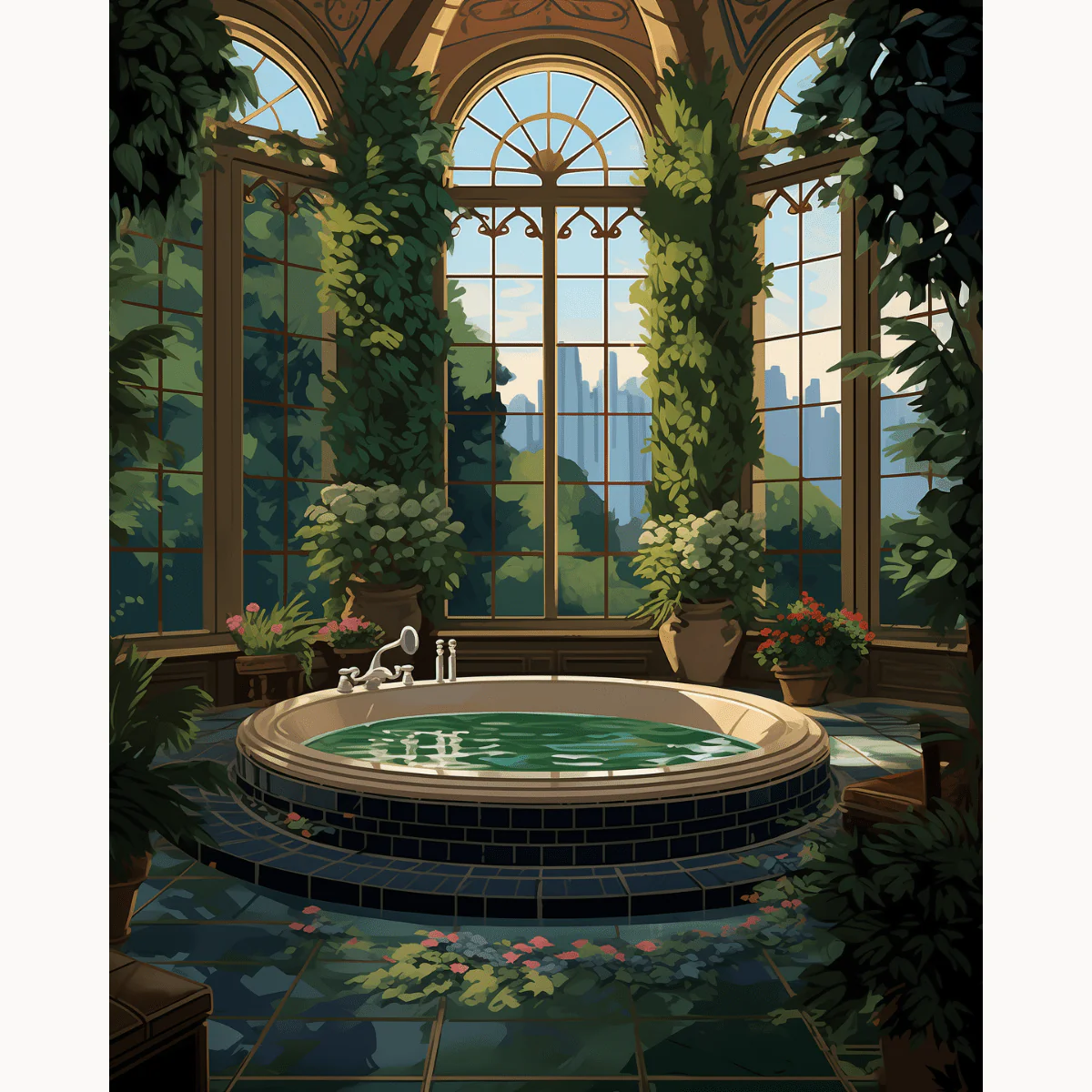 Serene Floral Bathroom - Image 2