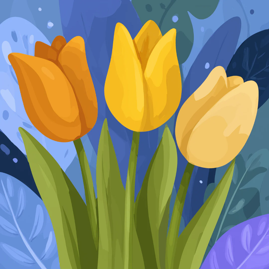 Three Tulips - Image 2