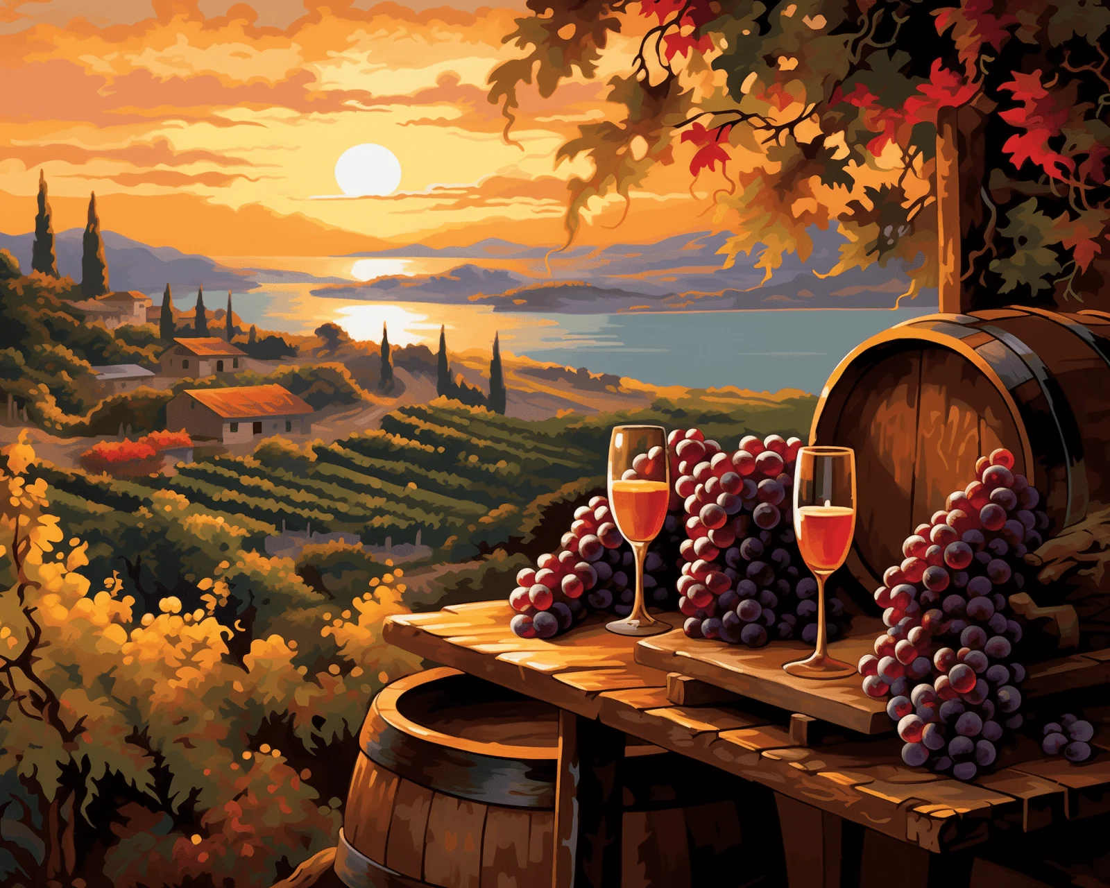 Vineyard Sunset - Image 2
